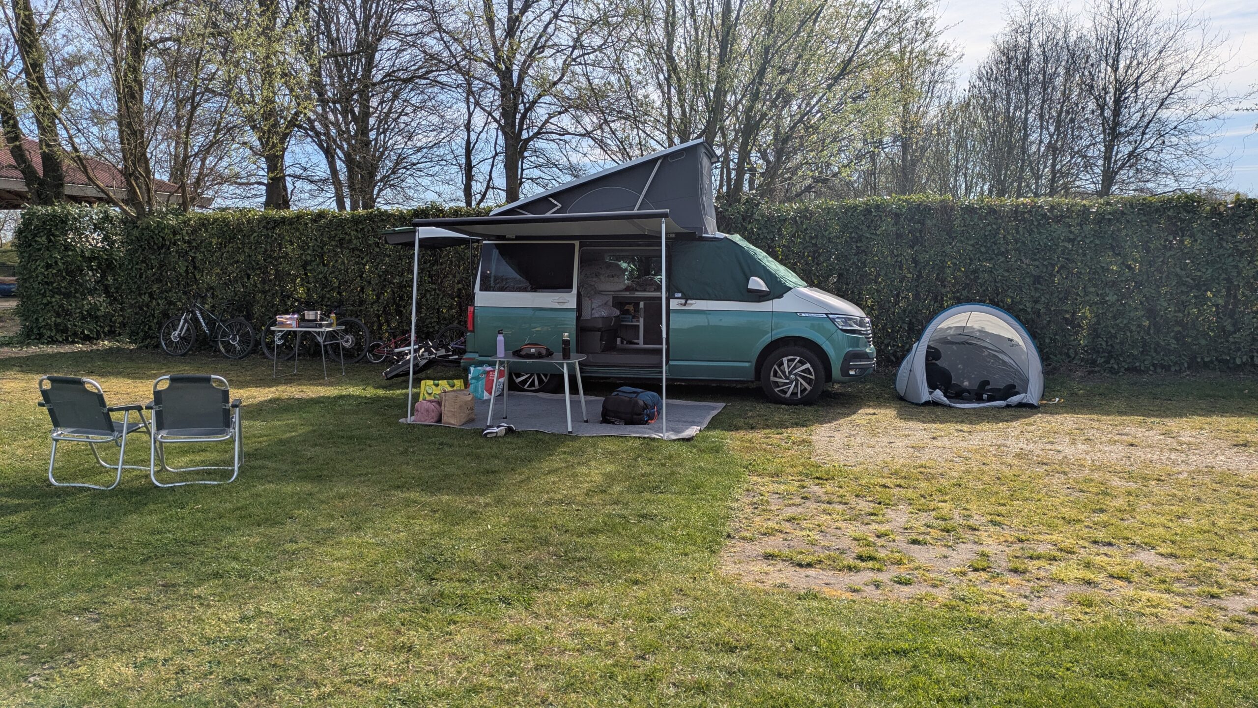 Camping with the campervan